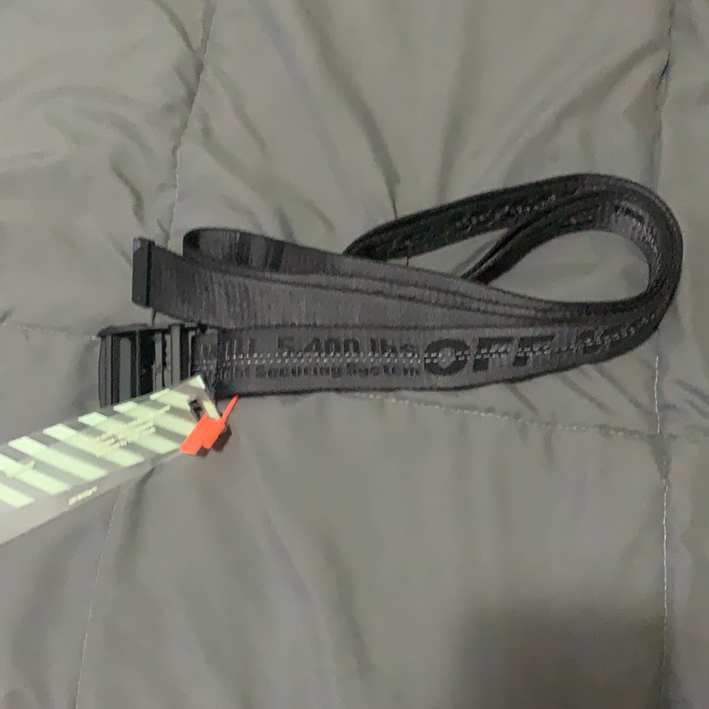 Off white belt black